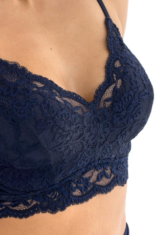 Love To Lounge Lace and Modal Rib Lightly Padded Non-Wired Bra B-G
