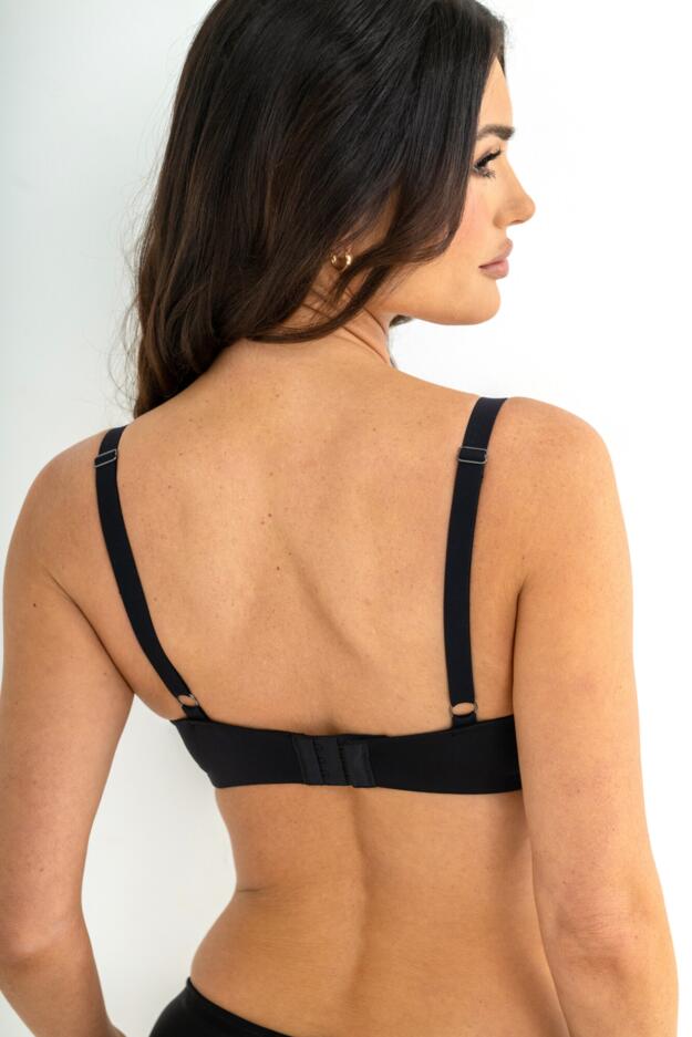 Olivia Embroidery Quarter Cup Push-Up Padded Bra