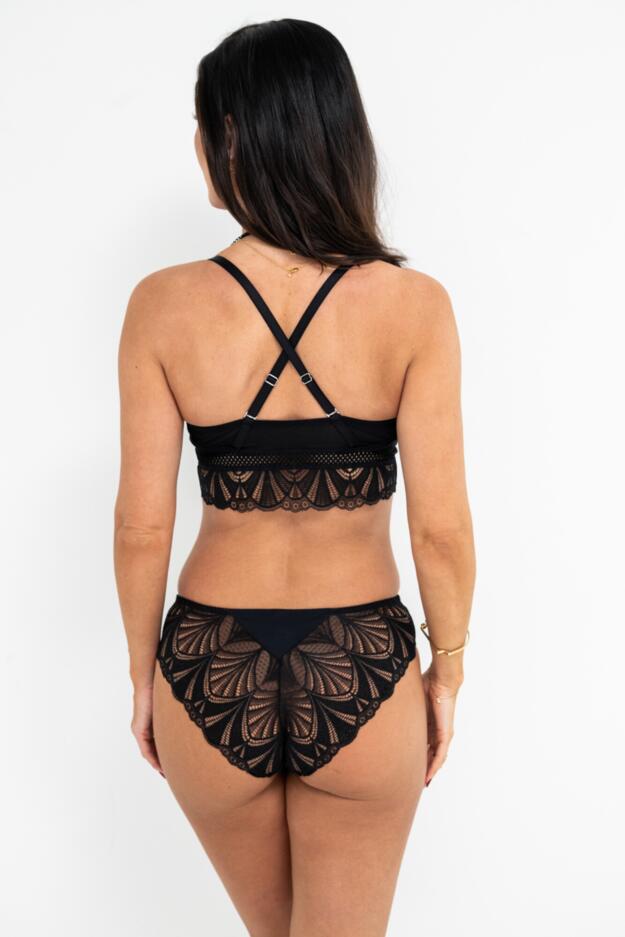 New Romance Double Layer Front Fastening Bralette