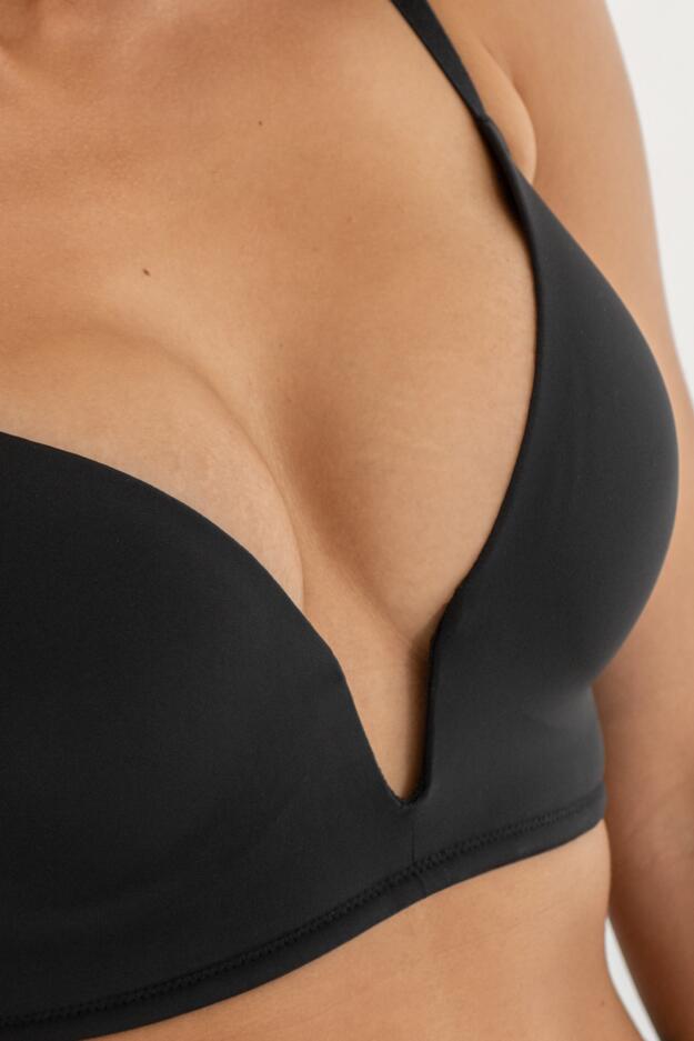 Definitions U Wire Plunge Low Back Push-Up Bra