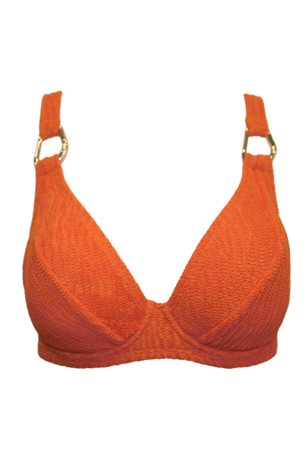Algarve Textured Non-Padded Underwired Bikini Top 