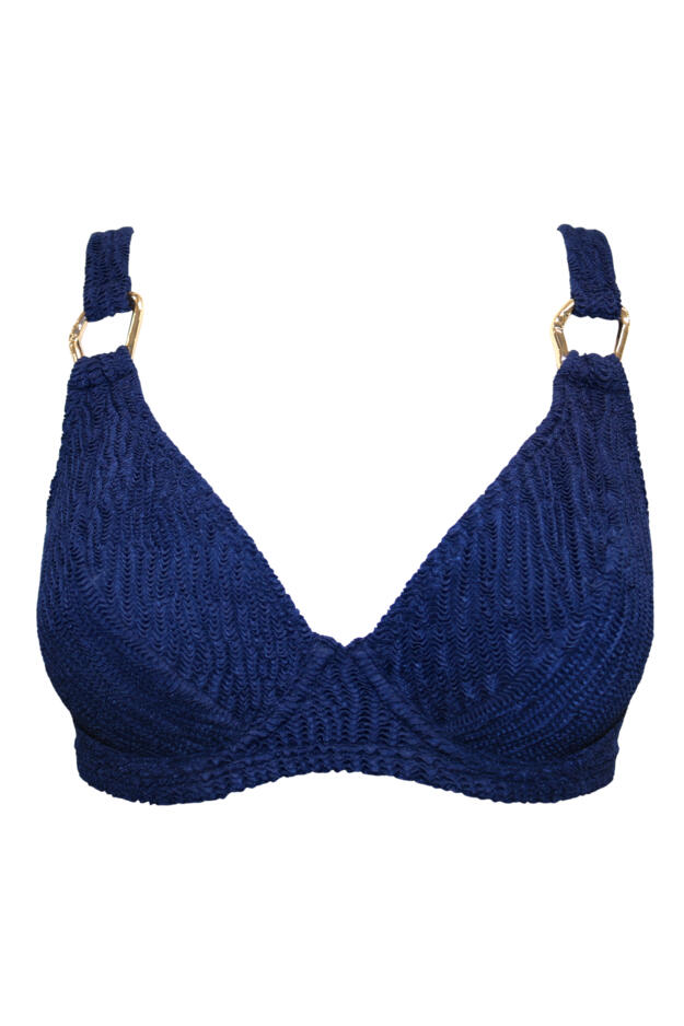 Algarve Textured Non-Padded Underwired Bikini Top 