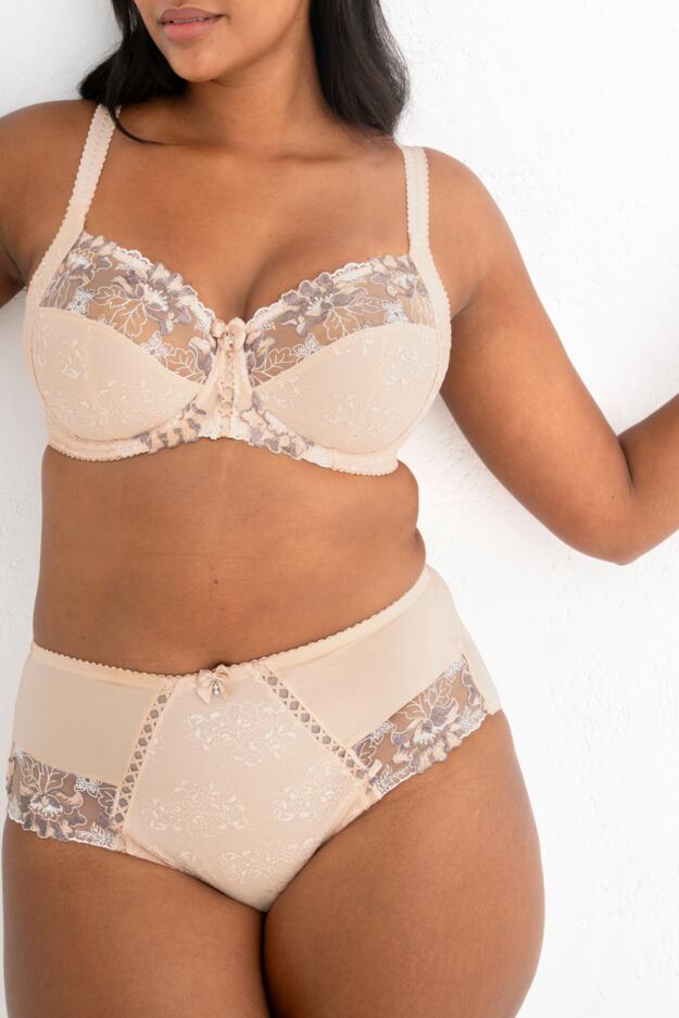 Sofia Lace Embroidered Side Support Bra D-J