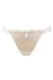 Amour Brazilian Brief | Ivory/Champagne | Lace | Pour Moi