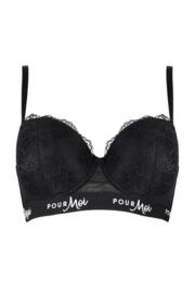 Buy Pour Moi Black Logo Padded T-Shirt Bra from Next Australia