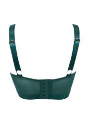 India Embroidery Underwired Bustier B-K in Forest | Pour Moi